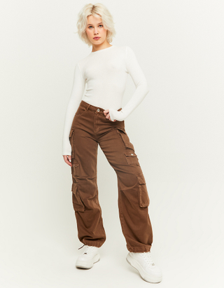 Buy Solid Color Casual Cargo Pants for Women Multi Pockets Outdoor Combat  Hiking Trousers Functional Pockets Work Pants Online at desertcartINDIA