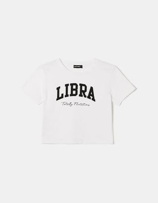 TALLY WEiJL, White "Libra" Printed T-shirt for Women