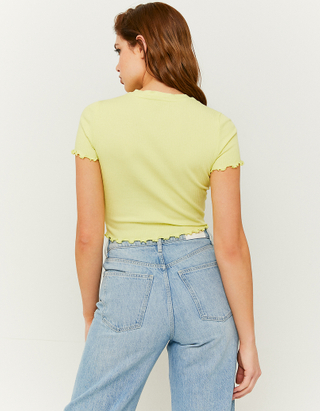 TALLY WEiJL, Yellow Cropped T-shirt for Women