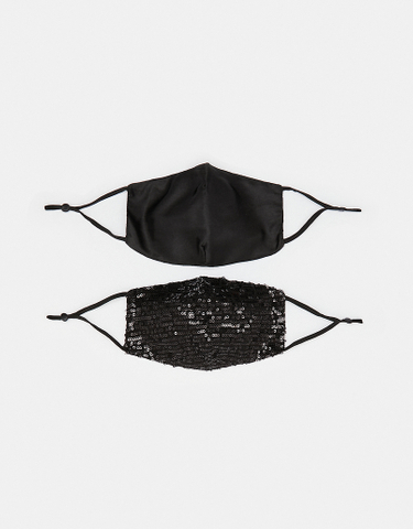 TALLY WEiJL, Lot de 2 Masques non médicaux en Satin et Sequins for Women