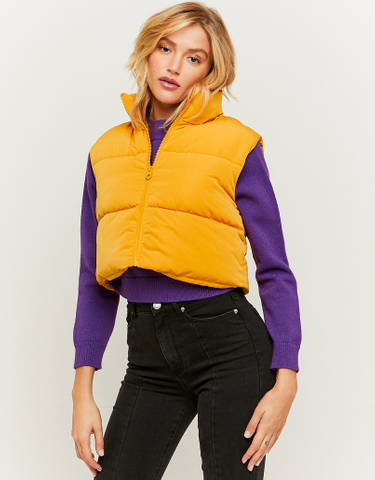 TALLY WEiJL, Gelbe ärmellose Steppjacke for Women