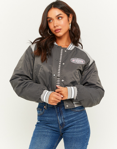 TALLY WEiJL, Graue Varsity-Jacke for Women