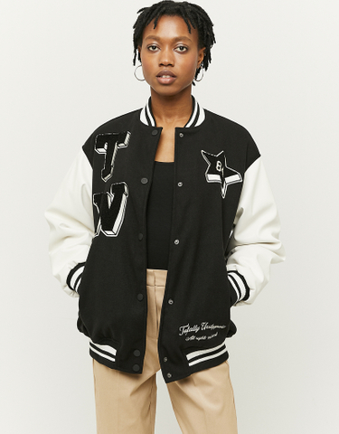 TALLY WEiJL, Giacca Varsity Nera for Women