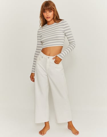 TALLY WEiJL, Cropped Wide Leg Hose for Women