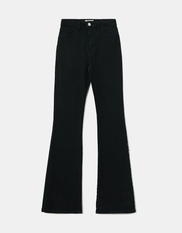 TALLY WEiJL, Black High Waist Flare Trousers for Women