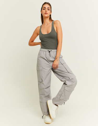 TALLY WEiJL, Pantalon Gris Parachute for Women