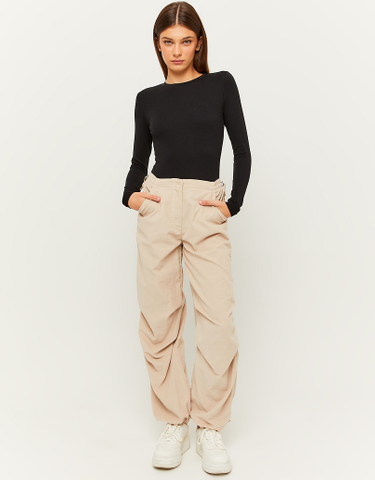 TALLY WEiJL, Corduroy Parachute Trouser with Pleats for Women