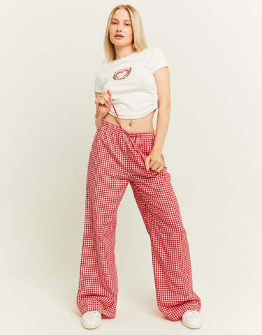 TALLY WEiJL, checkered pyjama - style trousers  for Women