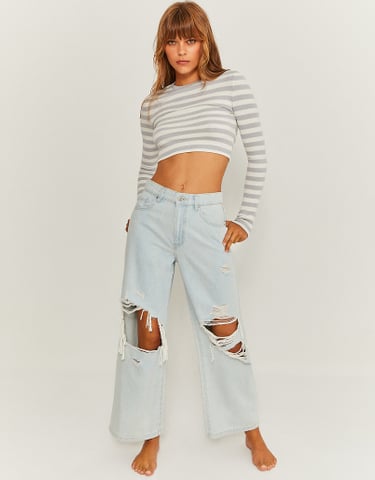 TALLY WEiJL, Jeans Wide Leg Cropped for Women