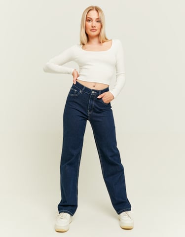 TALLY WEiJL, High Waist Straight Leg Jeans for Women