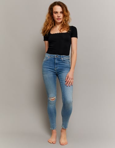 TALLY WEiJL, Mid Waist Skinny Push Up Jeans for Women