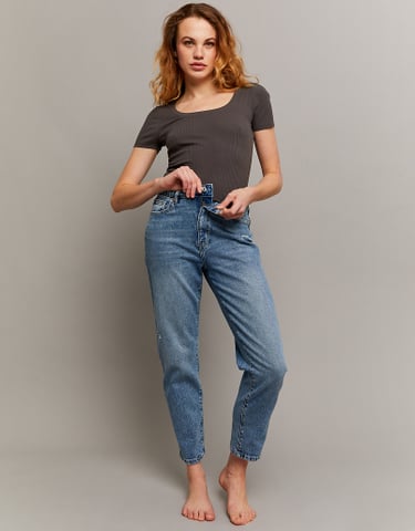 TALLY WEiJL, Komfortable Stretch Mom Jeans for Women