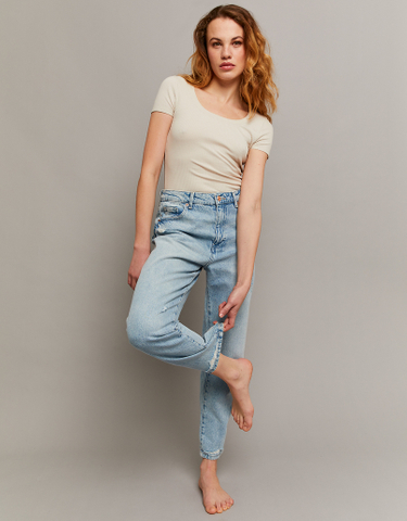 TALLY WEiJL, Komfortable Stretch Mom Jeans for Women