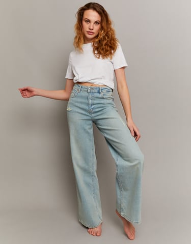 TALLY WEiJL, High Waist Wide Leg Jeans for Women