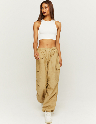 TALLY WEiJL, Beige Parachute Trousers for Women