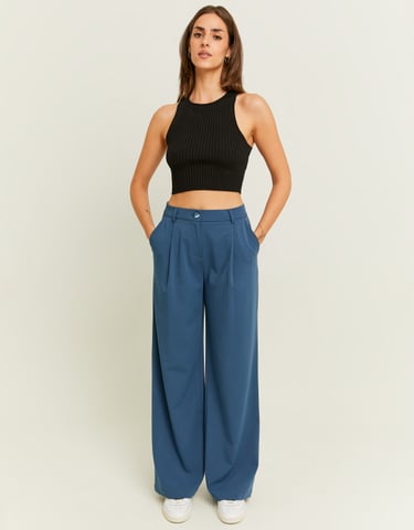 TALLY WEiJL, Pantaloni Wide Leg Blu for Women