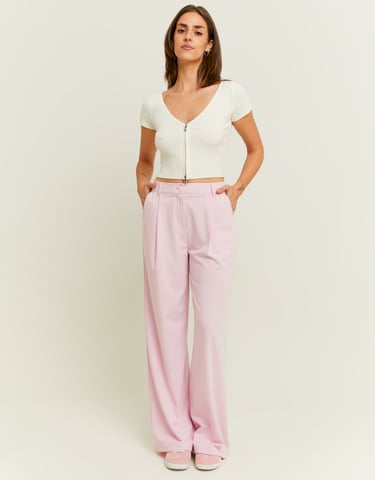 TALLY WEiJL, Pinke Hose mit weitem Bein for Women