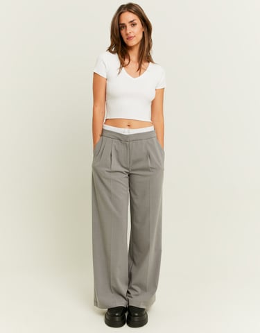 TALLY WEiJL, Pantaloni Wide Leg a Doppia Vita Azzurri for Women