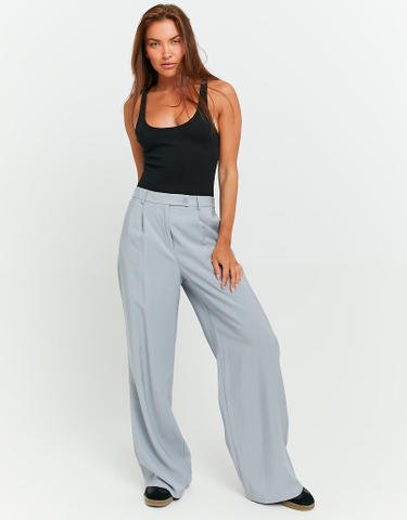 TALLY WEiJL, Grey High Waist Trousers for Women