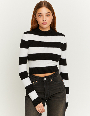 TALLY WEiJL, Gestreifter Cropped Pullover for Women