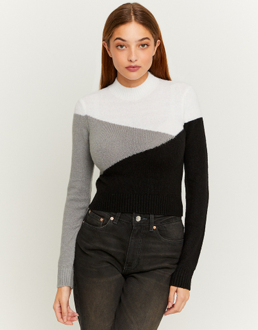 TALLY WEiJL, Colorblock Cropped Pullover for Women