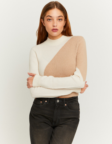 TALLY WEiJL, Colorblock Cropped Pullover for Women