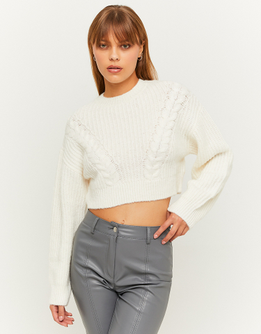 TALLY WEiJL, Beige Cropped Pullover for Women