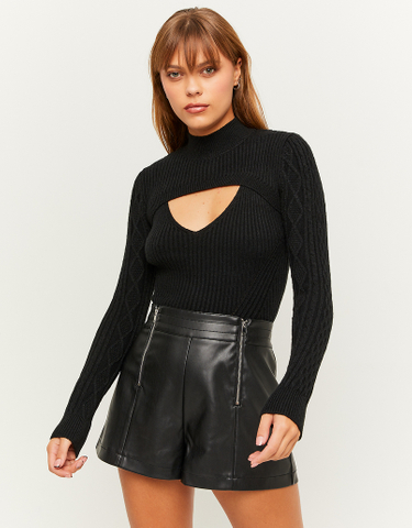 TALLY WEiJL, Black Cut Out Jumper for Women