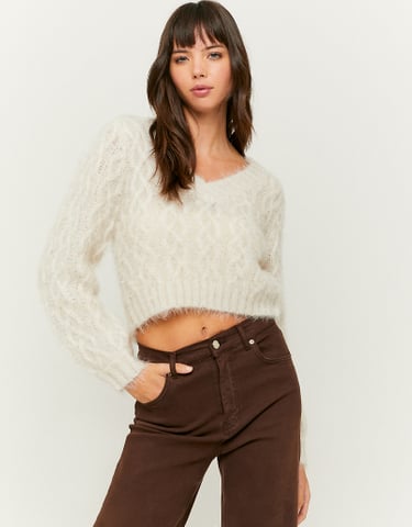 TALLY WEiJL, Pull Touché Doux Blanc for Women