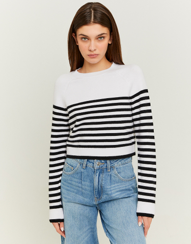 TALLY WEiJL, White Striped Jumper for Women