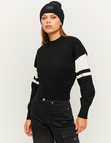 TALLY WEiJL, Colorblock Loose Cropped Jumper for Women