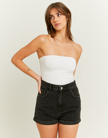 TALLY WEiJL, Short en Jean Mom Taille Haute for Women