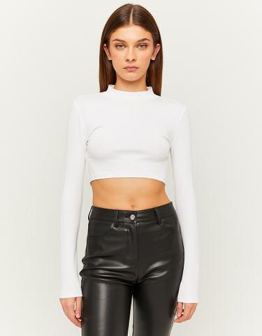 TALLY WEiJL, Weißes cropped T-Shirt for Women