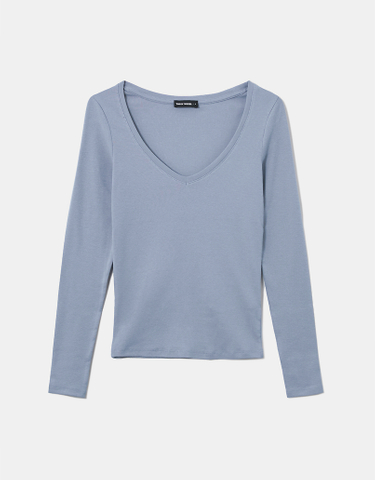 TALLY WEiJL, Basic T-Shirt mit langen Ärmeln for Women