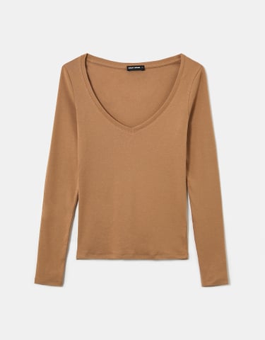 TALLY WEiJL, Basic T-Shirt mit langen Ärmeln for Women