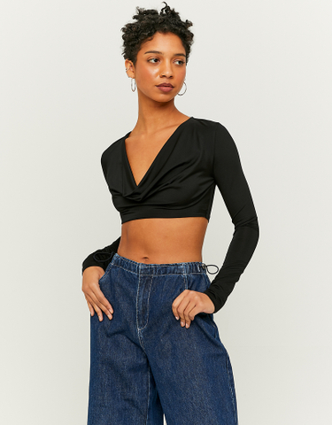 TALLY WEiJL, Μαύρο Cropped Top for Women