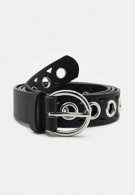 TALLY WEiJL, Black Eyelets Belt  for Women