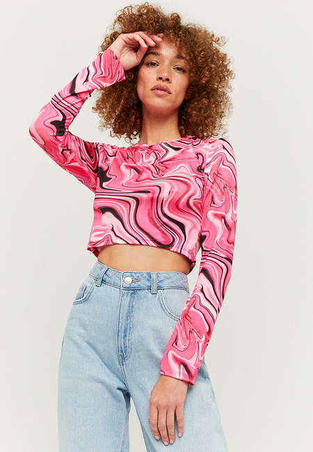 TALLY WEiJL, Batik Crop Top for Women