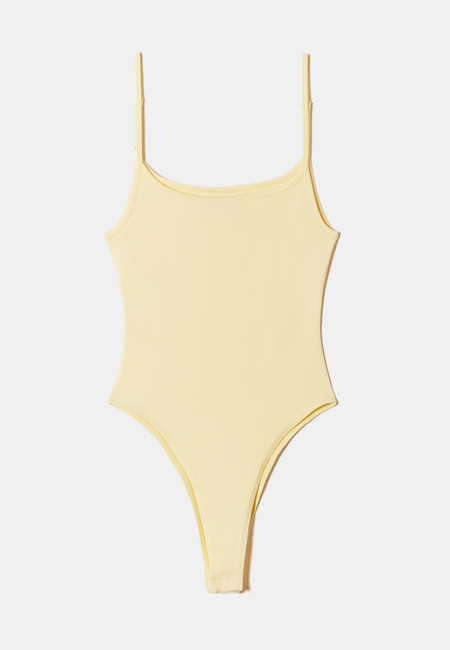 TALLY WEiJL, Yellow Basic Bodysuit for Women