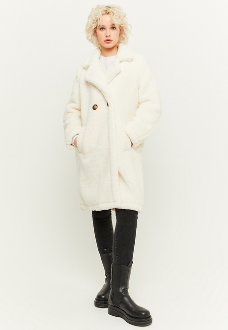 TALLY WEiJL, White Long Coat for Women