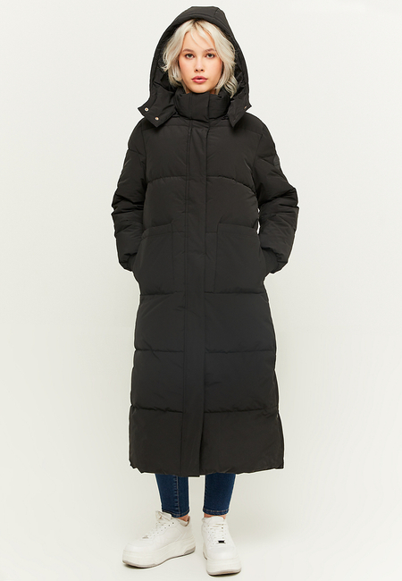 TALLY WEiJL, Black Long Heavy Padded Winter Jacket for Women