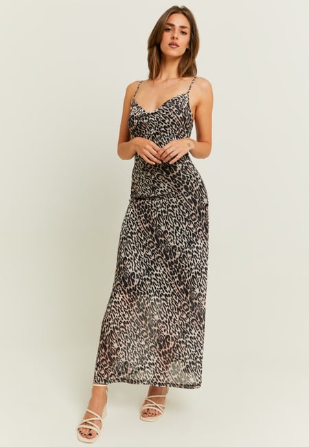 TALLY WEiJL, Maxikleid mit Leo-Print for Women