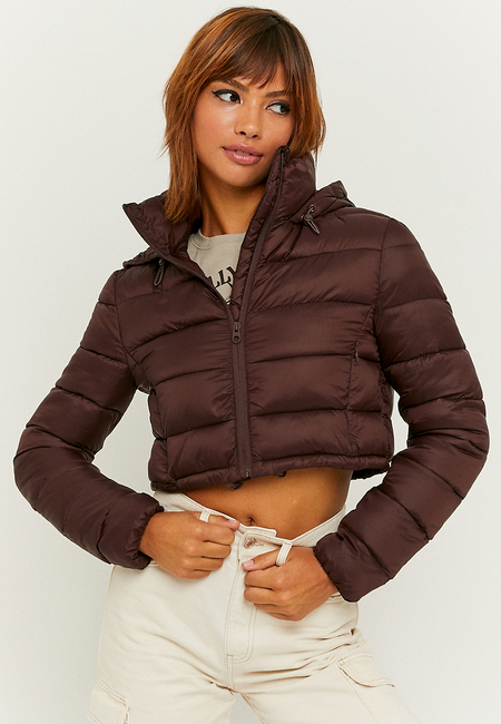 TALLY WEiJL, Braune kurze leichte Steppjacke for Women