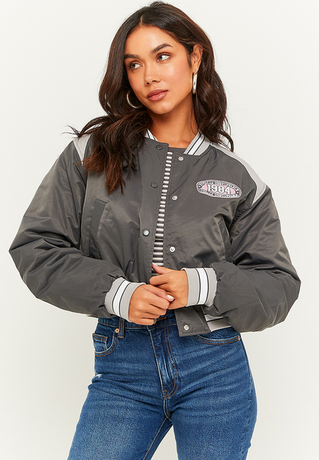 TALLY WEiJL, Giacca Varsity Grigia for Women