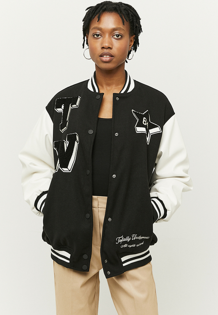 TALLY WEiJL, Black Varsity Jacket for Women