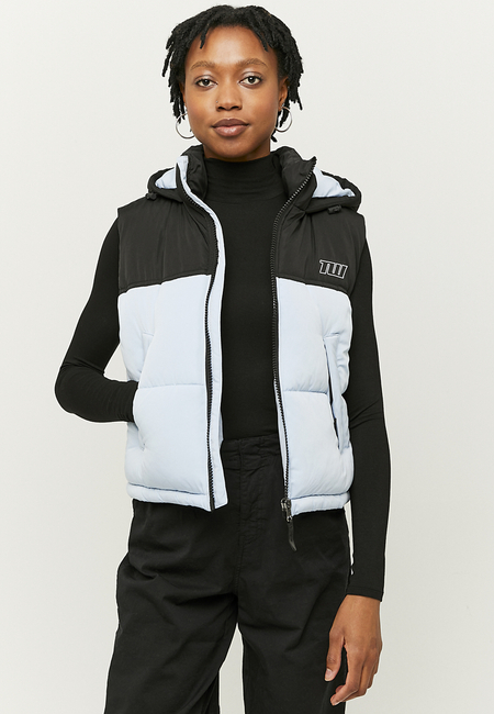 TALLY WEiJL, Blaue Ärmellose Steppjacke for Women