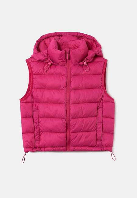 TALLY WEiJL, Ροζ Αμάνικο Padded Jacket for Women