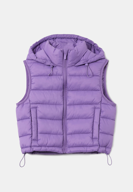 TALLY WEiJL, Μωβ αμάνικο Padded Jacket for Women