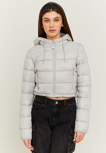 TALLY WEiJL, Graue Cropped padded-Jacke for Women