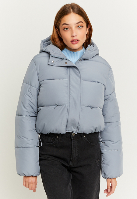 TALLY WEiJL, Grey Cropped Padded Jacket for Women